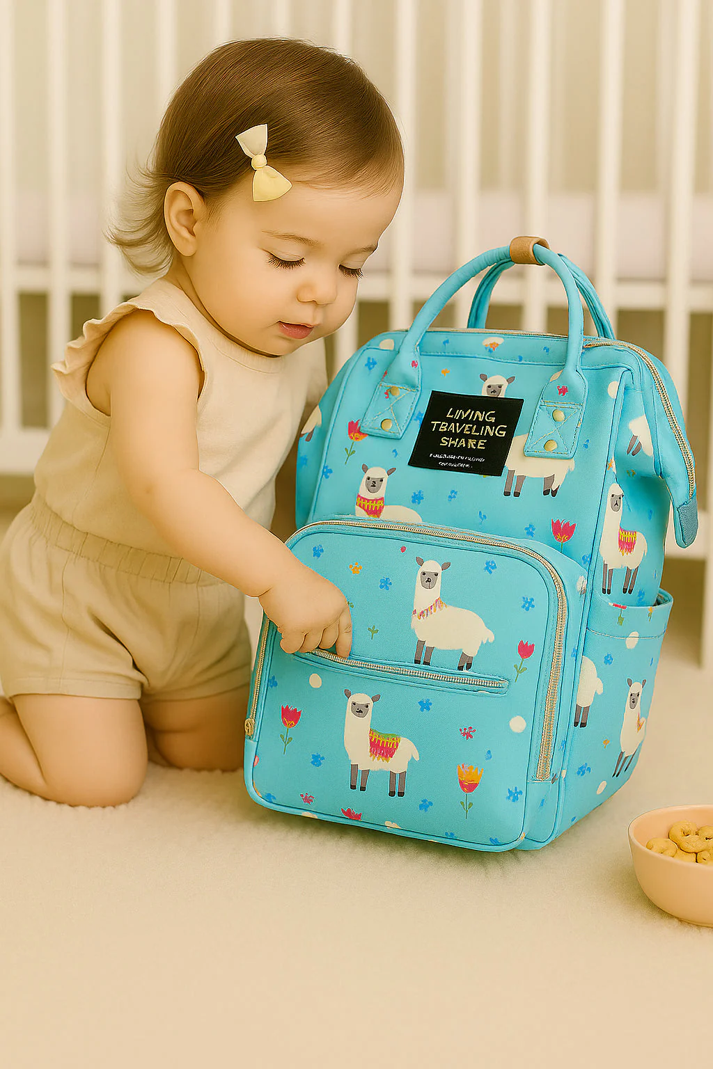 Baby Diaper Bag Pack - Alpaca 🦙 - Image 4