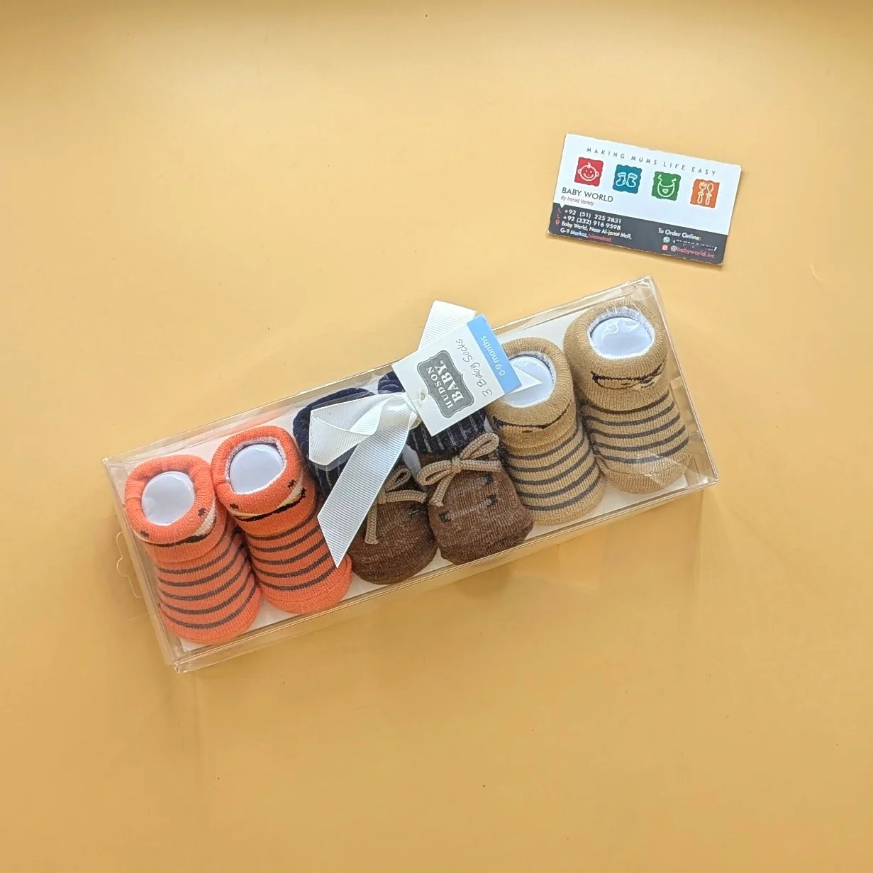 Premium Quality Baby Pack of 3 Booties Set - Image 39