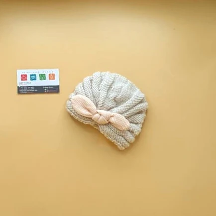 Baby Wool Cap - Bow - Winter - Image 8