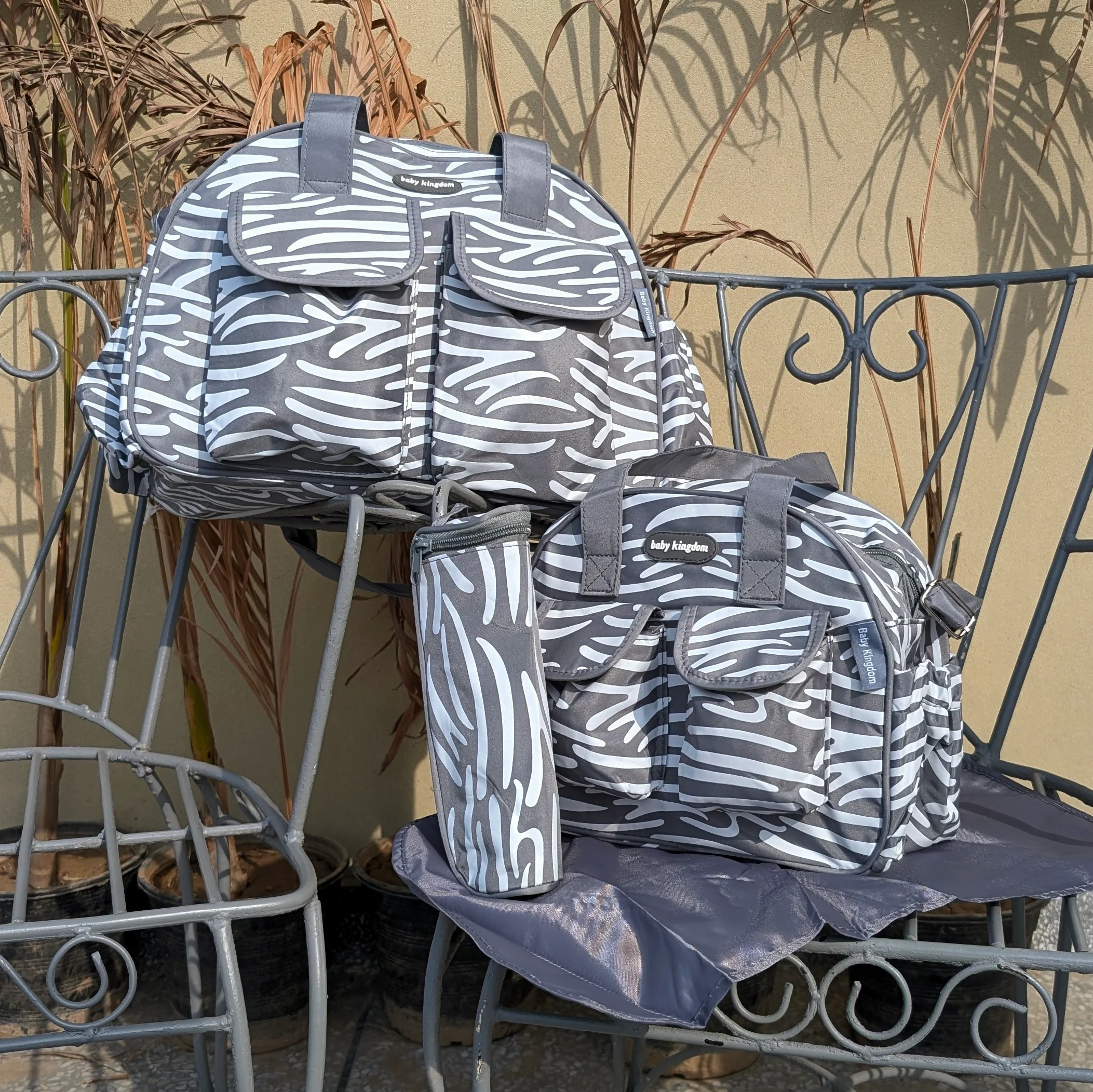 4 Pieces Bag Set - Line Pattern - Image 9