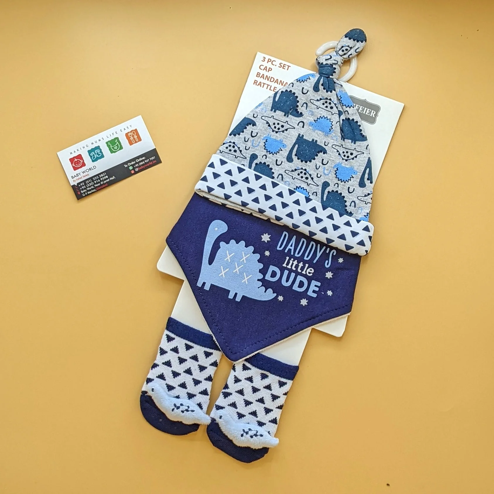 Cap, Bib & Booties Set - Image 11