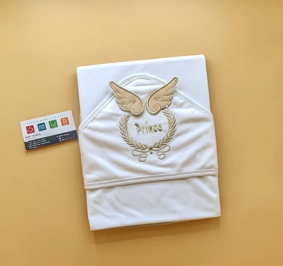 Hooded Wrapping Sheet/Blanket - Winter - Wings (Prince/Princess) - Image 6