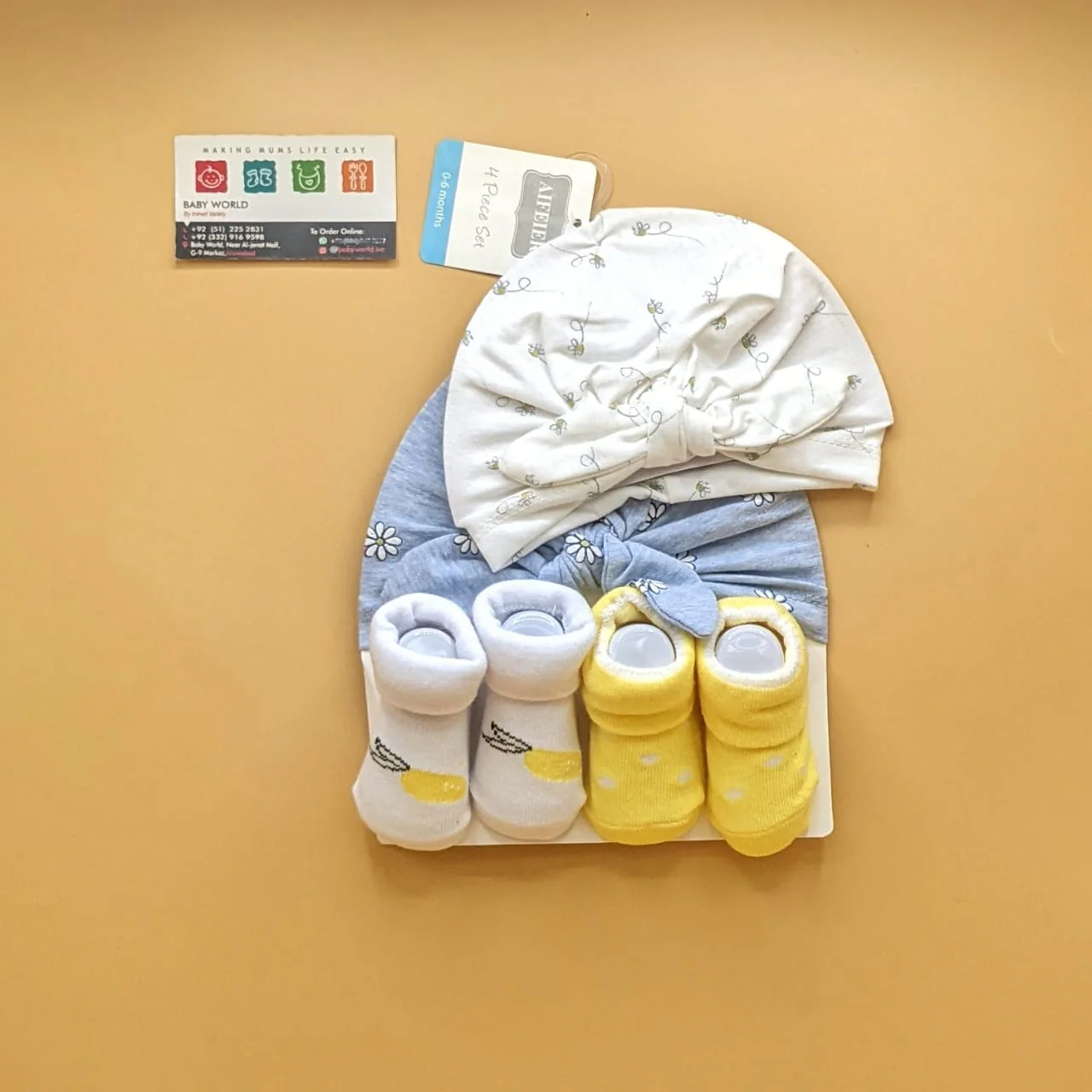 Pack of 2 Caps & 2 Booties - Image 5